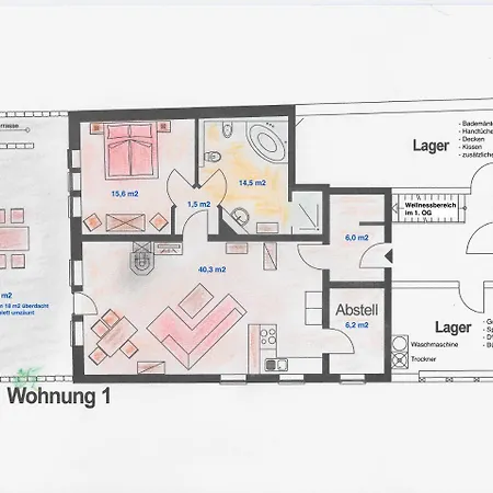 Apartment Wetekams W1 Diemelstadt